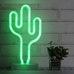 3/$30Cactus & Flamingo Neon Lamps (2)